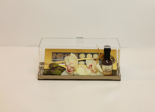 Lucite cake box large