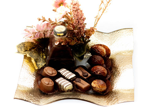 Square Gold Sweet Tray Small